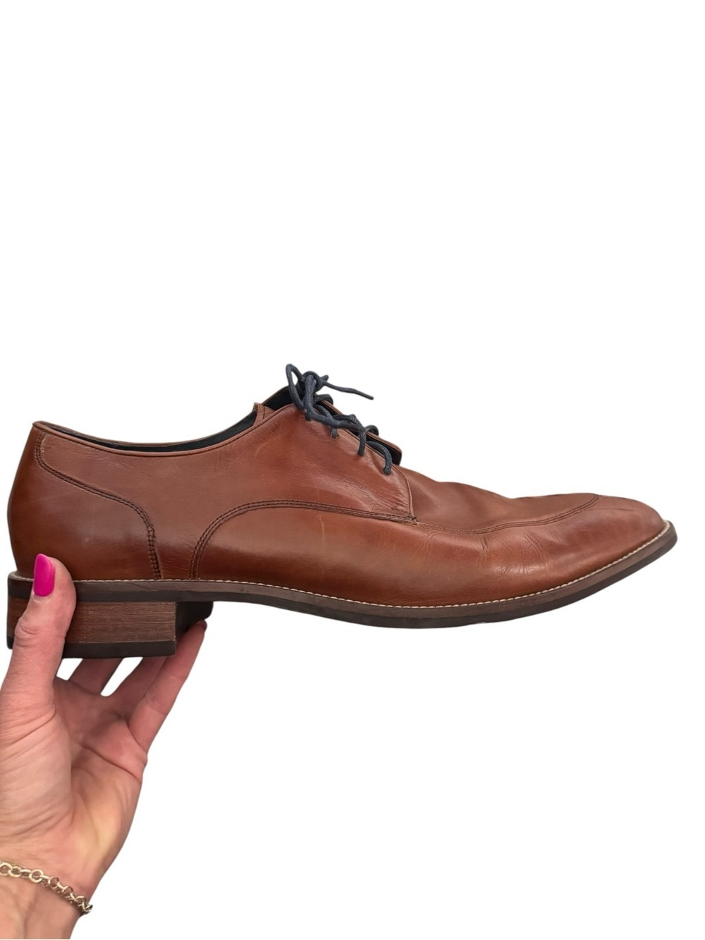 Cole Haan Brown Leather Derby Dress Shoes Mens 13M Business Casual Oxford
